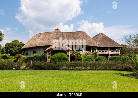 Crater Safari Lodge situé à proximité de la forêt de Kibale National Park dans le sud-ouest de l'Ouganda, l'Afrique de l'Est Banque D'Images