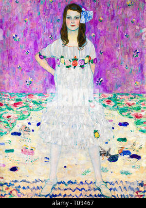 Gustav Klimt, Mada Primavesi, portrait peinture, c. 1912-1913 Banque D'Images