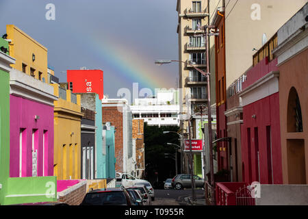 Bo Kaap maisons colorées Banque D'Images