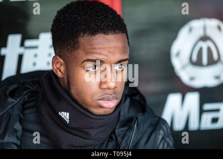 Londres, ANGLETERRE - 02 février : Ryan Sessegnon de Fulham FC ressemble au cours de la Premier League match entre Crystal Palace et Fulham FC à Selhurst Park le 2 février 2019 à Londres, Royaume-Uni. (Sebastian Frej/MO Media) Banque D'Images