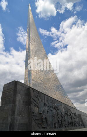 "Monument des conquérants de l'espace', Moscou, Russie. Banque D'Images