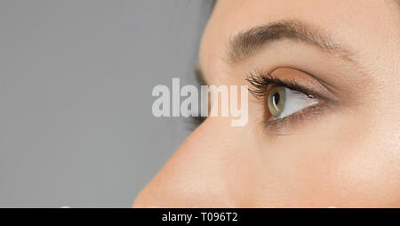 Belle macro oeil humain libre Banque D'Images