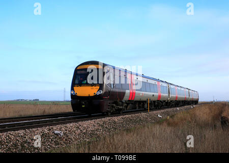 Cross Country C2C Turbostar, 170110 ville Mars, Fenland, Cambridgeshire, Angleterre Banque D'Images