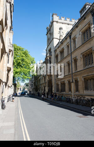 L'Exeter College sur Turl Street à Oxford, Oxfordshire Anglais BritainOxford,architecture, architecture, histoire de l'architecture britannique, Oxford Banque D'Images