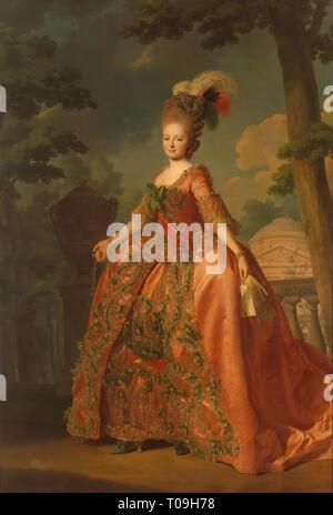 'Portrait de la grande-duchesse Maria Fiodorovna'. Suède, 1777. Dimensions : 265x178 cm. Musée : Etat de l'Ermitage, Saint-Pétersbourg. Auteur : ALEXANDER ROSLIN. Banque D'Images