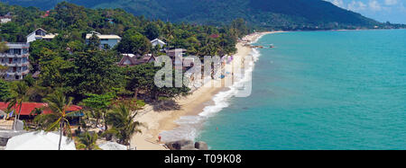 Auf Der Strand Lamai Koh Samui, Golf von Thailand, Thaïlande | Lamai Beach, sommaire, Koh Samui, Golfe de Thailande, Thaïlande Banque D'Images