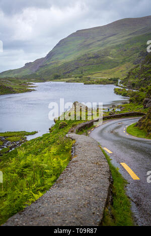 Conduire sur le Gap of Dunloe Banque D'Images