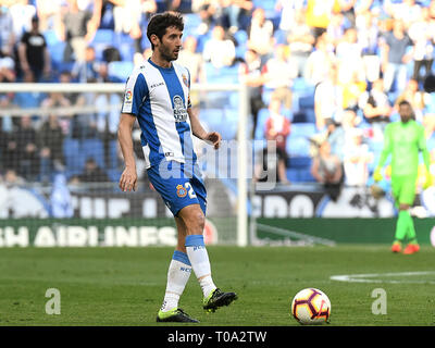 Barcelone, Espagne. 18 Mar, 2019. Barcelone, 17-03-2019. 2018 LaLiga/ 2019, date 28. Espanyol-Sevilla. Esteban Granero de Espanyol pendant le jeu Espanyol-Sevilla : Crédit Photos Pro/Alamy Live News Banque D'Images