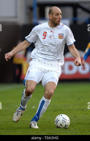 Liberec, République tchèque. Mar 28, 2007. Euro 2008 GROUPE D match de qualification entre la République tchèque et Chypre, 1:0, stade U Nisy à Liberec (quelques 120km (environ 80 miles) au nord de Prague), 28 mars 2007, CZE. Jan Koller, l'avant de la République tchèque.Photo Credit : Slavek Slavek Ruta Ruta/ZUMA/Alamy Fil Live News Banque D'Images