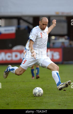 Liberec, République tchèque. Mar 28, 2007. Euro 2008 GROUPE D match de qualification entre la République tchèque et Chypre, 1:0, stade U Nisy à Liberec (quelques 120km (environ 80 miles) au nord de Prague), 28 mars 2007, CZE. Jan Koller, l'avant de la République tchèque.Photo Credit : Slavek Slavek Ruta Ruta/ZUMA/Alamy Fil Live News Banque D'Images