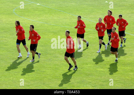 Le 29 mai 2007 - Jablonec nad Nisou, République tchèque - République tchèque de l'équipe nationale de soccer sur la pratique session à Jablonec nad Nisou, République tchèque le mardi 29 mai 2007. L'équipe de football tchèque fera face au Pays de Galles dans l'Euro 2008 match de qualification sur Juni 2th. D'autres équipes dans le groupe G : l'Allemagne, Chypre, Saint-Marin, Slovaquie. Slavek Photo Ruta (Image Crédit : © Slavek Ruta/Zuma sur le fil) Banque D'Images