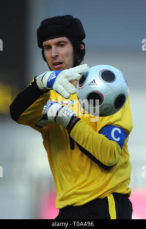Prague, République tchèque. 30 mai, 2008. Match amical pour la République tchèque contre l'Ecosse, 3:1, 30 mai 2008, Prague, CZE. Petr Cech, le gardien de la République tchèque au cours de leur match de football amical dans l'arène d'AXA, à Prague, le 30 mai 2008./FESP/Slavek Ruta Crédit : Slavek Ruta/ZUMA/Alamy Fil Live News Banque D'Images