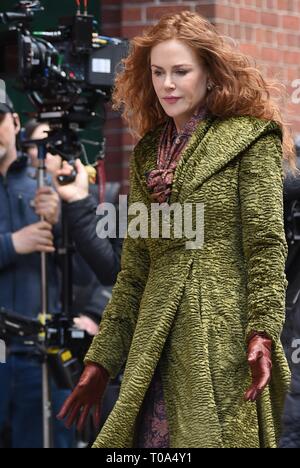 New York, NY, USA. 18 Mar, 2019. Nicole Kidman dehors et environ pour la célébrité Candids - MON, New York, NY 18 mars 2019. Credit : Kristin Callahan/Everett Collection/Alamy Live News Banque D'Images