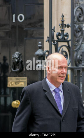 Londres, 19 mars. Les ministres du Cabinet laisser une longue réunion du cabinet à Downing Street pour discuter Brexit avant que le premier ministre dirige à Bruxelles le jeudi. Chris (Grasyling PjrFoto) Credit : Transport/Alamy Live News Banque D'Images