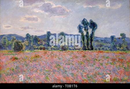 'Champ'. France, vers 1890. Dimensions : 60,5x92 cm. Musée : Etat de l'Ermitage, Saint-Pétersbourg. Auteur : Claude MONET . CLAUDE MONET. Banque D'Images