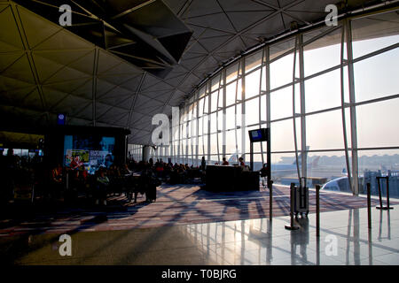 Île Lantau, Hong Kong/Chine - 12-26-2018: Aéroport international de Hong Kong Banque D'Images