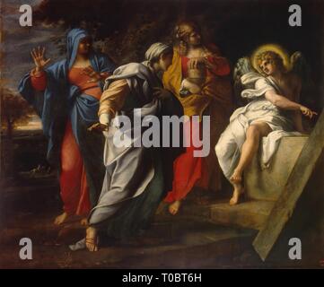 "Saintes Femmes au tombeau du Christ s''. Italie, fin du 16e siècle. Dimensions : 121x145,5 cm. Musée : Etat de l'Ermitage, Saint-Pétersbourg. Auteur : Annibale Carracci. Banque D'Images