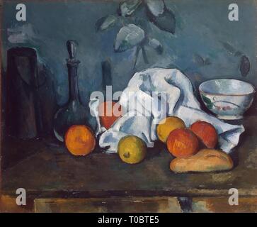 'Fruit'. France, vers 1879. Dimensions : 45x55,3 cm. Musée : Etat de l'Ermitage, Saint-Pétersbourg. Auteur : Paul Cézanne . PAUL Cézanne. Banque D'Images