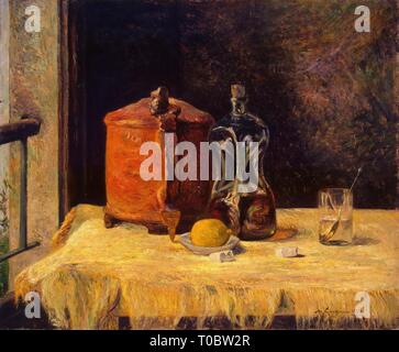 'À la fenêtre'. France, 1882. Dimensions : 54x65,3 cm. Musée : Etat de l'Ermitage, Saint-Pétersbourg. Auteur : Paul GAUGUIN . Henri Eugéne Paul Gauguin. Banque D'Images