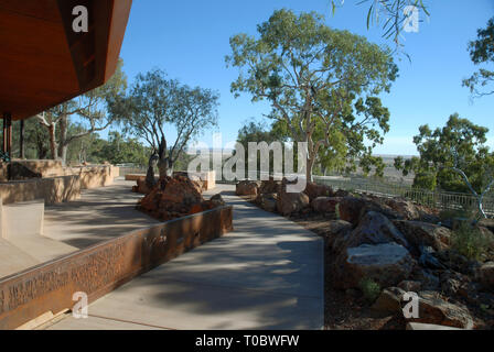 CANYON de dinosaures, l'Australian Age of Dinosaurs Museum of Natural History, Winton, Queensland, Australie. Banque D'Images