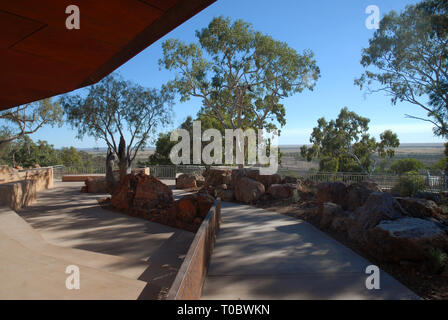 CANYON de dinosaures, l'Australian Age of Dinosaurs Museum of Natural History, Winton, Queensland, Australie. Banque D'Images