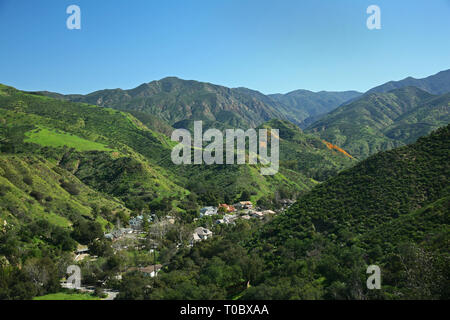 Avis de Modjeska Canyon, Californie Banque D'Images