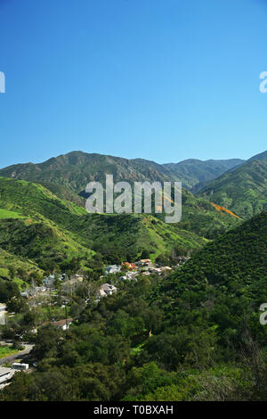 Avis de Modjeska Canyon, Californie Banque D'Images