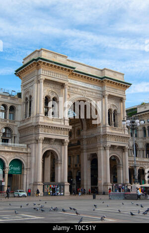 Galerie Vittorio Emanuele II à Milan, Italie Banque D'Images