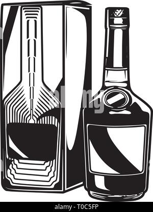 Beer Mug Brewery Cerveza bouteille de whisky cocktail Liqueur Boisson Boissons Label Boire de l'alcool liquide Ice Cube .SVG .EPS .PNG Clipart espace vectoriel Illustration de Vecteur