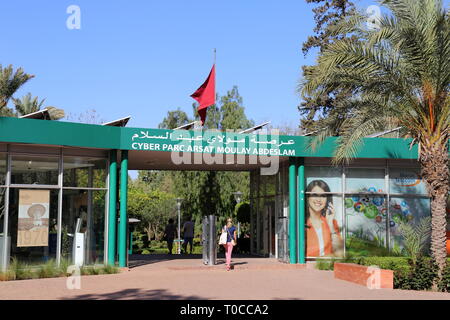 Cyber Parc, Arsat Moulay Abdeslam, Medina, Marrakech, Marrakesh-Safi région, le Maroc, l'Afrique du Nord Banque D'Images