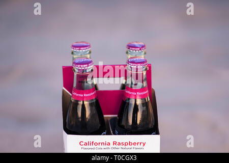 Framboise Californie Coca Cola. Banque D'Images