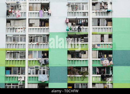 Appartements à Nam Sham Estate, Shek Kip Mei, Kowloon, Hong Kong Banque D'Images