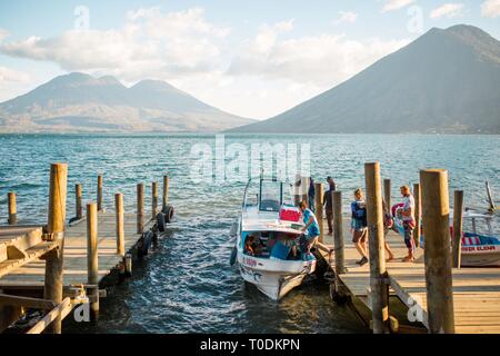 Lac Atitlan Guatemala Banque D'Images