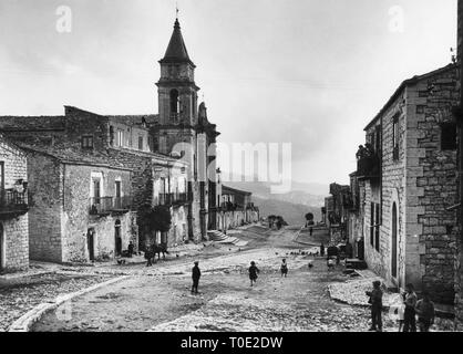 Bisacquino, Sicile 1935 Banque D'Images