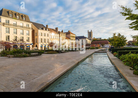 Troyes (nord-est de la France) : "place de la libération' square Banque D'Images