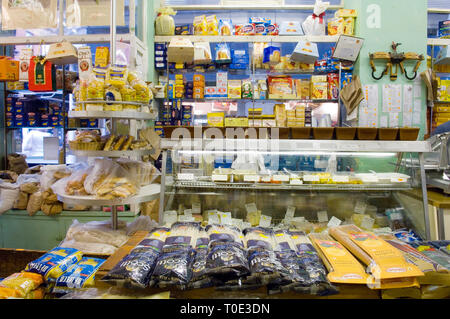 Les magasins traditionnels Italian deli Lina Londres, Soho. Banque D'Images