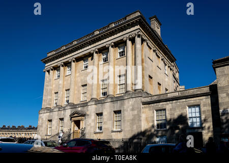 Une vue de No 1 Royal Crescent, Bath, qui est maintenant un musée Banque D'Images