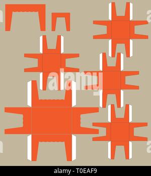 Table et Chaise modèle papier et de l'illustration vectorielle Illustration de Vecteur