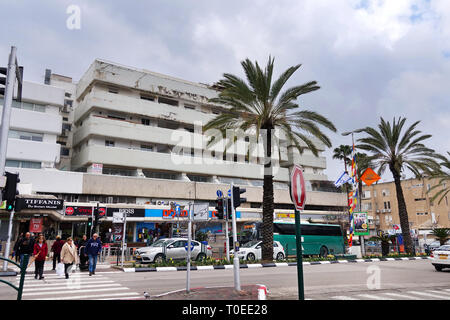 Rue Ahuza à Raanana Banque D'Images