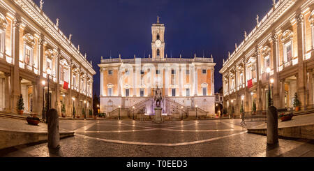 Capitole square sur colline du Capitole, Rome, Italie Banque D'Images