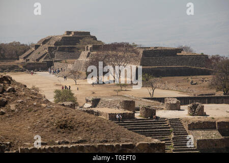 Monte Alban, à Oaxaca, au Mexique, le 10 mars 2019. Banque D'Images