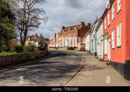 Thaxted village, high street, Essex, Angleterre, RU go Banque D'Images