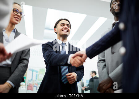 Message d'Handshake Banque D'Images