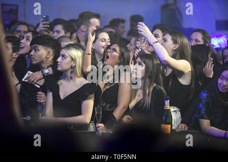 St Andrew's fashion show annuel de bienfaisance dans le quad, cette année soutenir la bite avec les élèves de St Andrews : où : St Andrews, Royaume-Uni Quand : 16 Feb 2019 Credit : Euan Cherry/WENN Banque D'Images