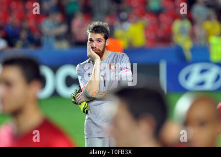 Prague, République tchèque. 30 Juin, 2015. Championnat de Suède, contre le Portugal, 0:0 (4:3) penaltiens, match final, Prague, République tchèque, 30 juin, 2015. José SÃ¡ du Portugal lors du Championnat d'Europe des moins de 21. Credit : Slavek Ruta/ZUMA/Alamy Fil Live News Banque D'Images