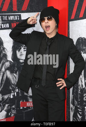 18 mars 2019 - Hollywood, États-Unis - 18 mars 2019 - Hollywood, Californie - Hyde. La première mondiale de Netflix ''The Dirt'' s'est déroulée au Wolf Theatre au Cinerama Dome ArcLight Cinemas. Crédit photo : Faye Sadou/AdMedia Banque D'Images