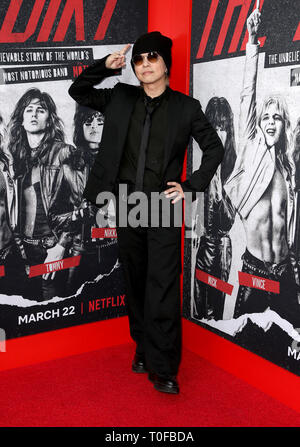 18 mars 2019 - Hollywood, États-Unis - 18 mars 2019 - Hollywood, Californie - Hyde. La première mondiale de Netflix ''The Dirt'' s'est déroulée au Wolf Theatre au Cinerama Dome ArcLight Cinemas. Crédit photo : Faye Sadou/AdMedia Banque D'Images