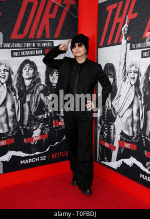 18 mars 2019 - Hollywood, États-Unis - 18 mars 2019 - Hollywood, Californie - Hyde. La première mondiale de Netflix ''The Dirt'' s'est déroulée au Wolf Theatre au Cinerama Dome ArcLight Cinemas. Crédit photo : Faye Sadou/AdMedia Banque D'Images