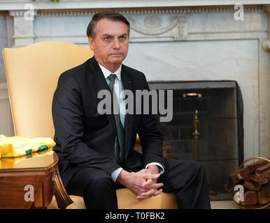 19 mars 2019 - Washington, DC, United States : le Président des Etats-Unis, Donald J. Trump rencontre Crédit : Chris Kleponis/MediaPunch /CNP via Piscine Banque D'Images