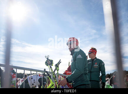 Après Scho, Deutschland. Mar 17, 2019. Fabian RIESSLE (GER, SZ Breitnau) Individuel Individuel Gundersen, Cross Country 10 km, Schwarzwaldpokal, 16.03.2019. Coupe du Monde Combiné nordique 15-17.03,2019 dans Schoafter/Allemagne. Ã,Â | Conditions de crédit dans le monde entier : dpa/Alamy Live News Banque D'Images